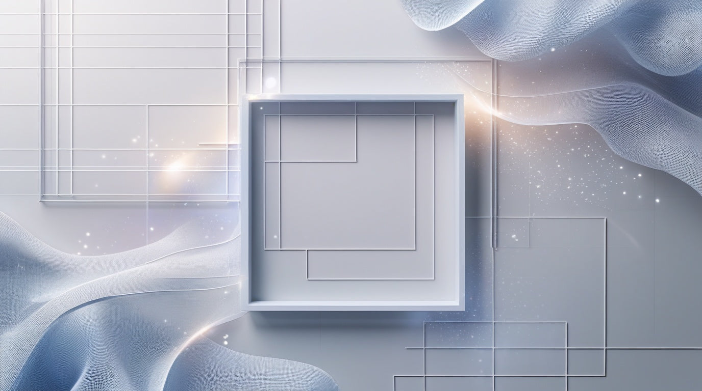 Abstract design with geometric shapes and soft lighting